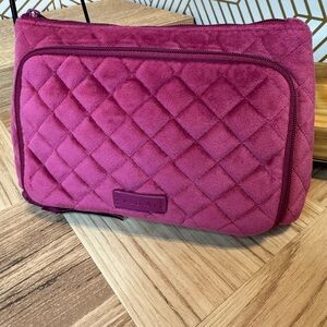 Vera Bradley Quilted Magenta Cosmetic Bag